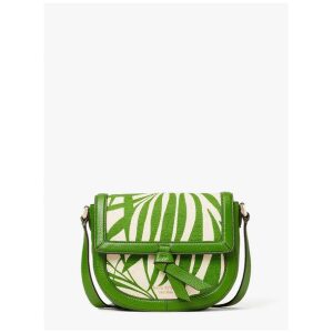 knott palm canvas medium saddle bag