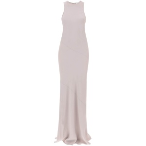 AMI ALEXANDRE MATIUSSI maxi crepe dress with bias cuts