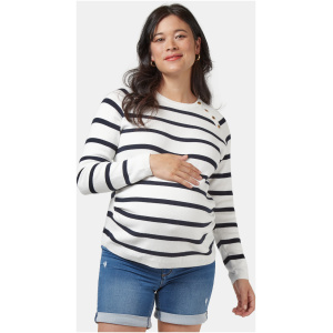 Alex Maternity Jumper Ecry/Navy Stripe