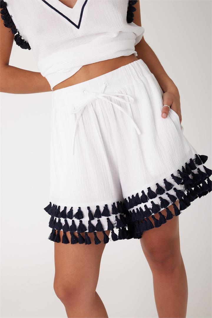 Alexandra Sale | Women's JINNY Shorts White | XXS | Cotton Shorts | Afterpay Available