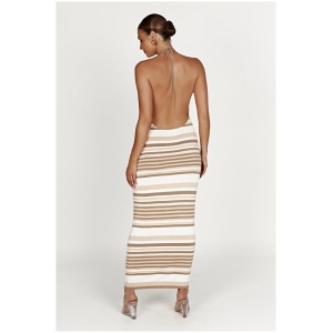 Brienne Stripe Maxi Dress - Cream