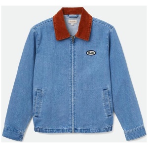 Brixton Sale | Women's Utopia Jacket | 70s Blue | M | Cotton Jackets | Afterpay Available