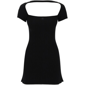 COURREGES "hyperbole mini ribbed jersey dress with