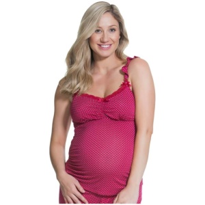 Cake Maternity Rhubarb Torte Maternity & Nursing Camisole - Red XL 40-1014 Camisole - Afterpay Available