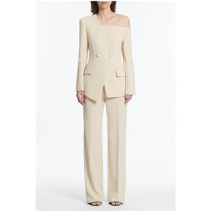 Carla Zampatti Sale | Women's EGGNOG STRETCH SIENA JACKET | 8 | Viscose Designer Jackets | Afterpay Available