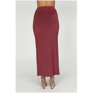 Ceri Maxi Twist Skirt - Wine