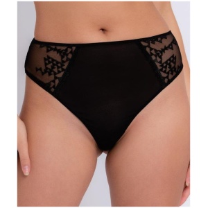 Curvy Kate Centre Stage Deep Thong - Black 12 CK033207 Knickers Underwear Panties - Afterpay Available