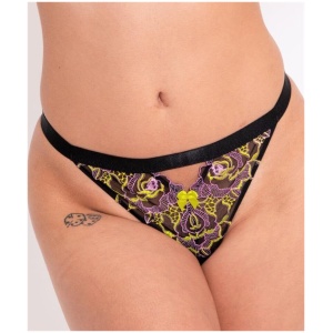 Curvy Kate Stand Out Thong - Black Multi CK049200 Knickers Underwear Panties - Afterpay Available