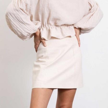 Dominique Healy Denim Mini Skirt - Natural FINAL SALE*