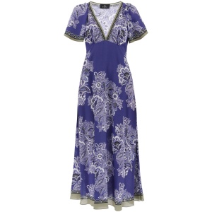 ETRO maxi crepe de chine dress