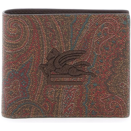 ETRO paisley bifold wallet with pegaso logo