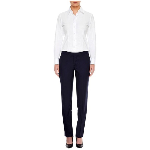 Farage Sale | Women's Core Mia Trousers Navy | Navy / 4 | Wool Designer Pants | Afterpay Available