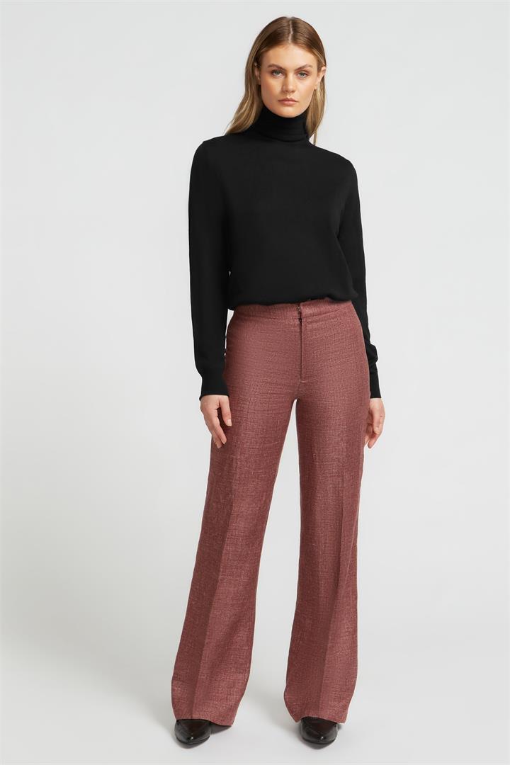 Farage Sale | Women's Dylan Trouser Rust | 6 | Wool Designer Pants | Afterpay Available