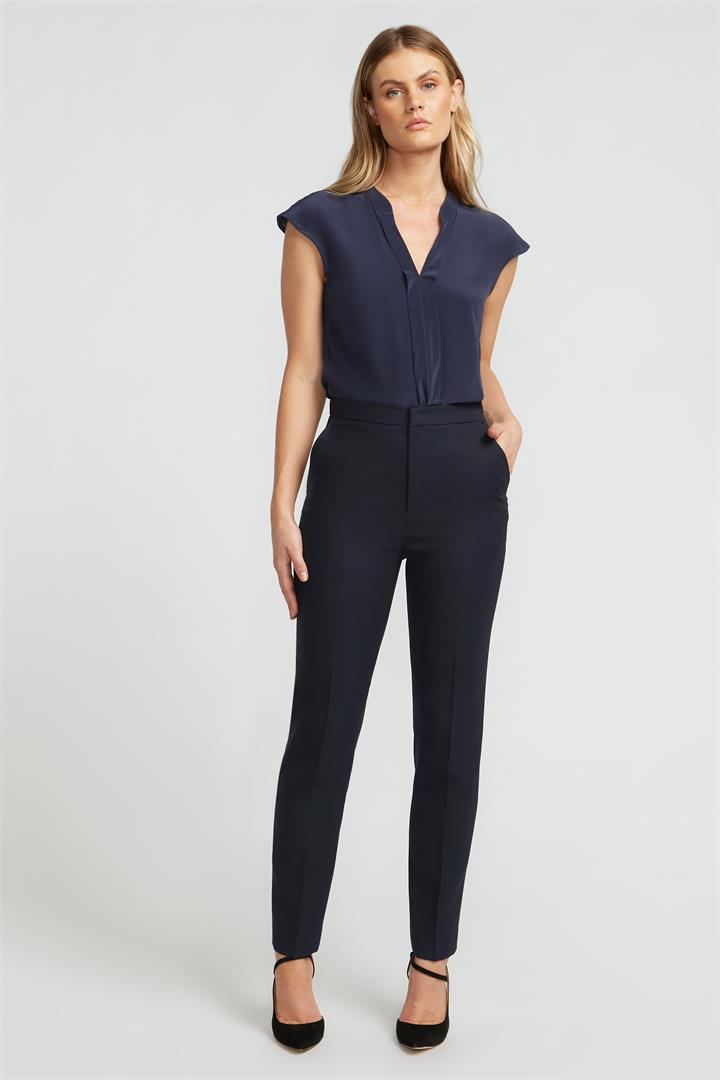 Farage Sale | Women's Eden Classic Trouser | Navy / 6 | Designer Pants | Afterpay Available