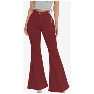 Flare Jeans For Woman Raw Edge High Rise Bell Bottoms 2024