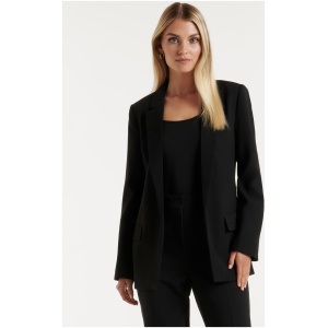 Forever New Women's Bella Boyfriend Blazer Jacket in Black