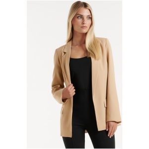 Forever New Women's Bella Boyfriend Blazer Jacket in Camel