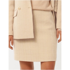 Forever New Women's Brynlee Bouclé Mini Skirt in Soft Taupe Suit