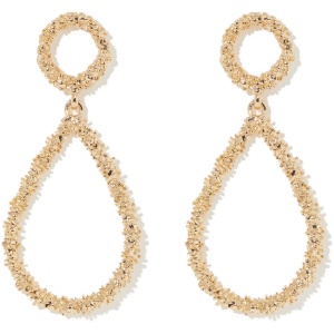 Forever New Women's Desi Textured Teardrop Earrings in Gold