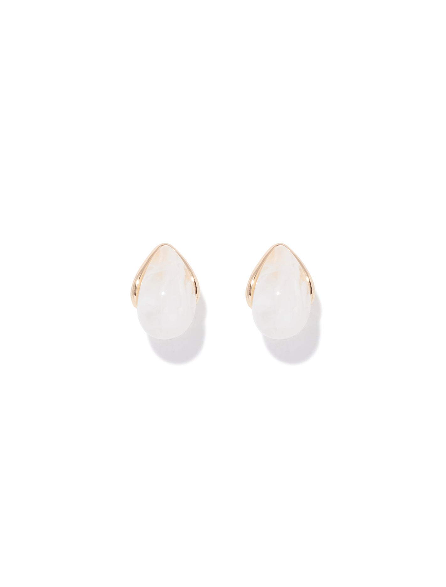 Forever New Women's Nelly Natural Droplet Earrings in Ivory/Gold