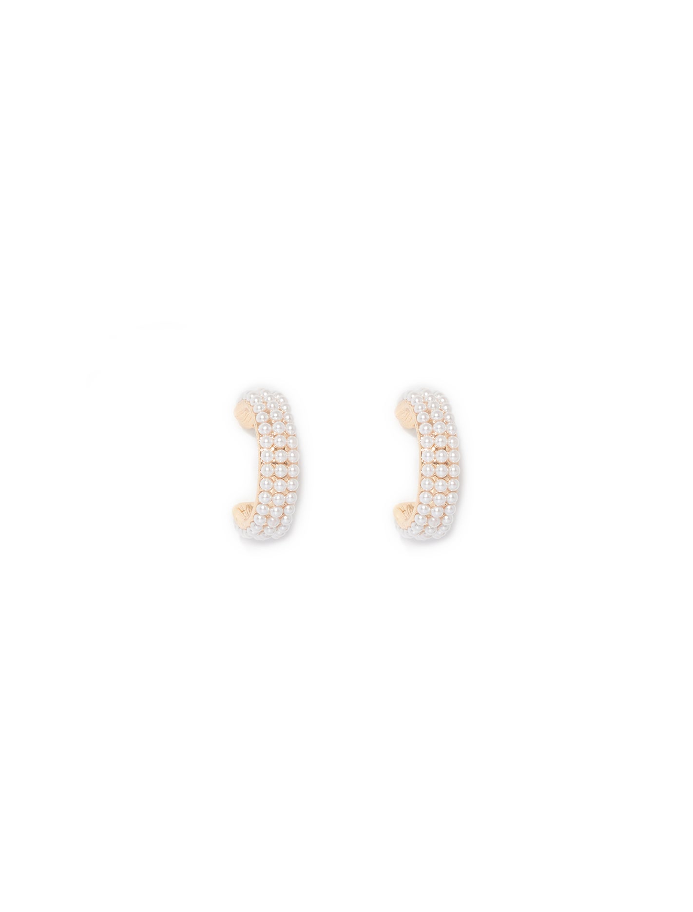 Forever New Women's Prue Hoop Earrings in Pearl/Gold