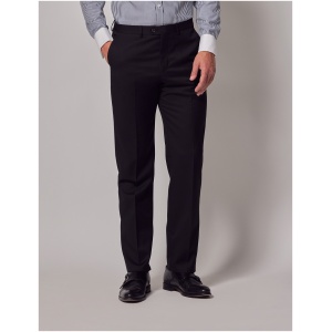 Hawes & Curtis Black Twill Tailored Italian Suit Trousers - 1913 Collection