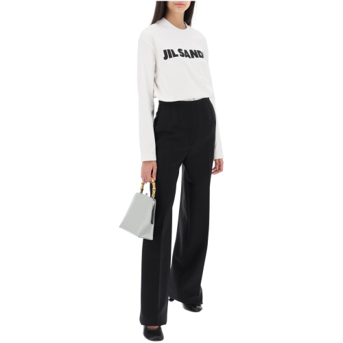 JIL SANDER long-sleeved logo t-shirt