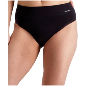 Jockey Skimmies Hi Cut Brief - Black 10-12 WTB7 Plus Size Knickers Underwear Panties - Afterpay Available