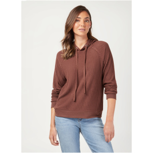 Khloe Soft Touch Hoodie Truffle Rib