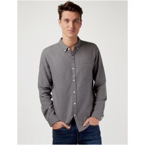 LS Vinson Brushed Shirt Grey Nep