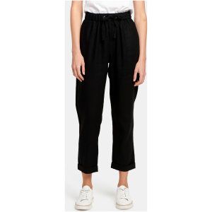 Linen Blend Pant Black