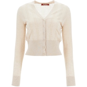 MAX MARA STUDIO silk and wool blend cardigan with