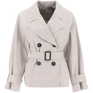 MAX MARA THE CUBE short double-breasted trench coat