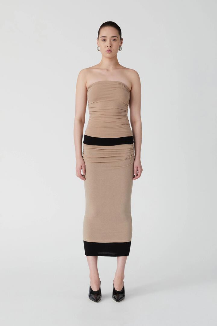 Misha Sale | Women's AUDEN SKIRT | Brown / XS | Designer Skirts | Afterpay Available