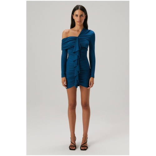 Misha Sale Women's DAXTON MINI DRESS XS Elastane Designer Mini Dresses Afterpay Available