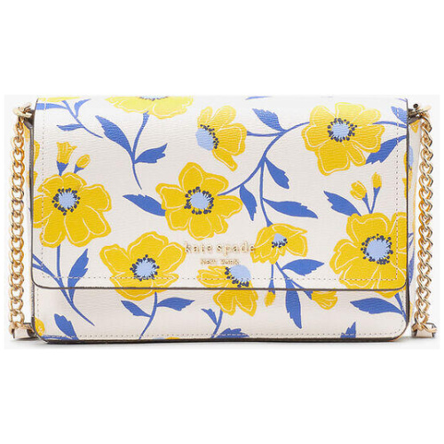 Morgan Sunshine Floral Printed Flap Chain Wallet