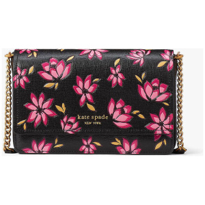 Morgan Winter Blooms Embossed Flap Chain Wallet