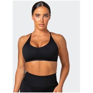 Muscle Nation Sale | Women's Definition Seamless Bra | Black | XS | Nylon Sports Bras | Afterpay Available