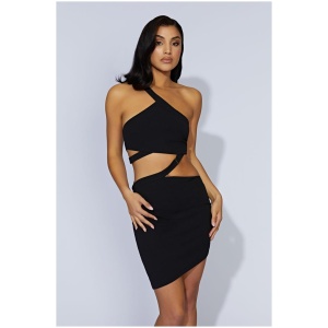 Oriane E-Hook Mini Dress - Black