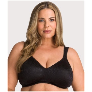 Playtex 18 Hour Ultimate Lift & Support Wire-Free Bra - Black 16F Y1055H Plus Size Bra - Afterpay Available