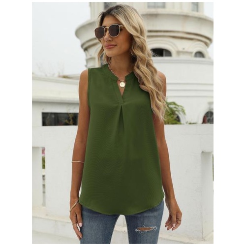 Purple Cami Top V-Neck Casual Chiffon Women Camis