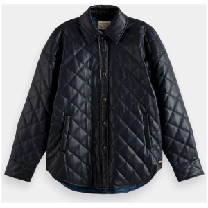 Scotch Soda Sale | Women's Faux Leather quilted jacket | XS | Leather Jackets | Afterpay Available