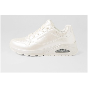 Skechers 177126 Uno Sk White Smooth White Sneakers Womens Shoes Casual Casual Sneakers