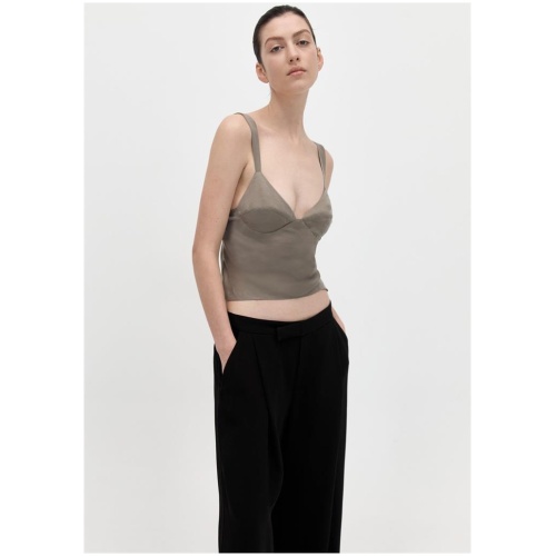 St Agni Sale | Women's Peignoir Camisole | Castor Grey | M | Viscose Designer Tops | Afterpay Available