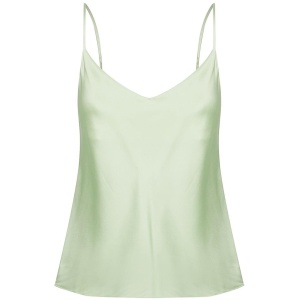 St Cloud Label Sale | Women's Casey Silk Cami | Butterfly Green | XS | Silk Tops | Afterpay Available