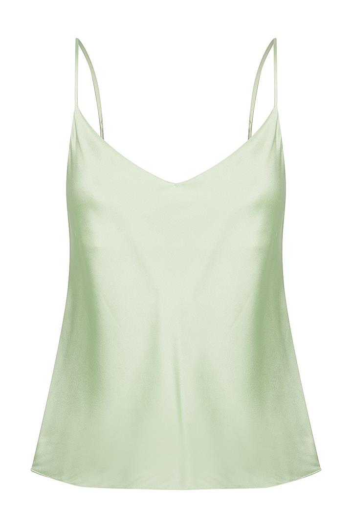 St Cloud Label Sale | Women's Casey Silk Cami | Butterfly Green | XS | Silk Tops | Afterpay Available