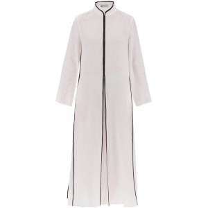 TORY BURCH long linen caftan dress