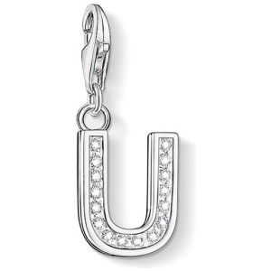 Thomas Sabo Sale | Women's Charm Pendant "Letter U" | One Size | Fashion Charms | Afterpay Available