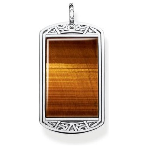 Thomas Sabo Sale | Women's Pendant dog tag tiger's eye | One Size | Fashion Charms | Afterpay Available