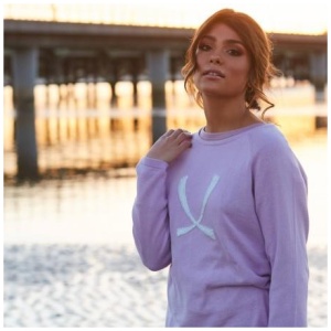 Torju Logo Knit Sweater - Violet